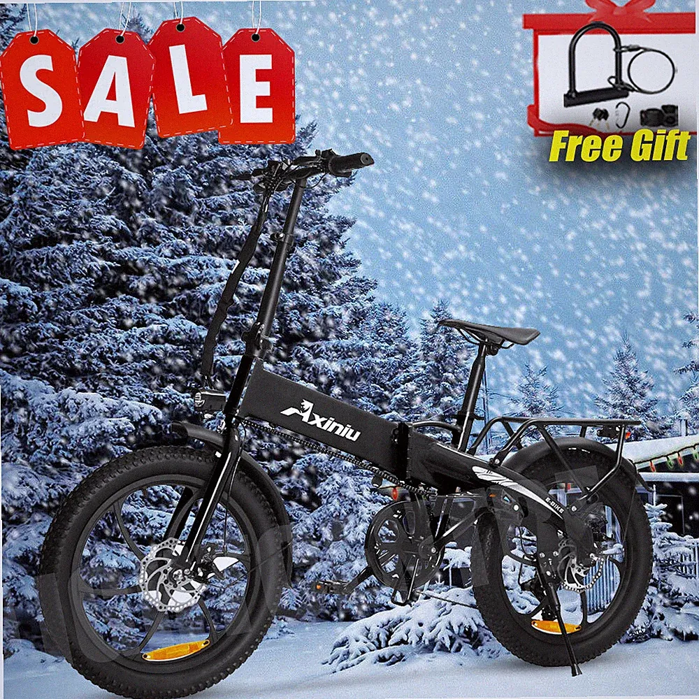 E-Bike 20" Electric Bike Fat Tire 850W Folding City Bicycle -Commuter Ebike USA